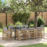 vidaXL Tuin Eettafel Set 5 pcs Zwart poly rattan