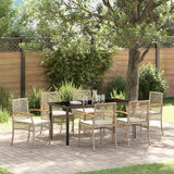 vidaXL Tuin Eettafel Set 3 pcs Zwart poly rattan