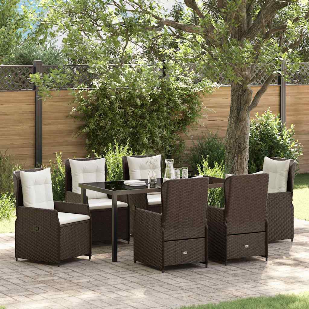 vidaXL Tuin Eettafel Set 3 pcs Zwart poly rattan
