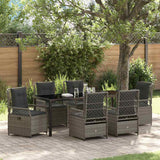 vidaXL Garden Dining Set 3 pcs Black poly rattan