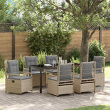 vidaXL Garden Dining Set 3 pcs Black poly rattan