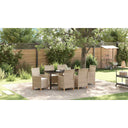 vidaXL Tuin Eettafel Set 3 pcs Zwart poly rattan