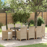 vidaXL Garden Dining Set 3 pcs Black Poly Rattan