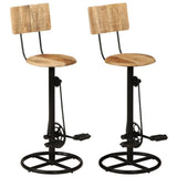 vidaXL Bar Stools 2 pcs Solid Reclaimed Wood