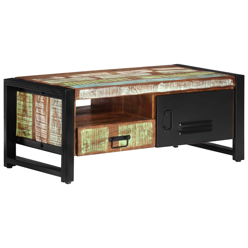 vidaXL Salontafel 100x50x40 cm ruw mangohout