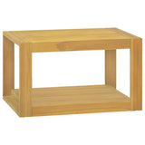 vidaXL Bathroom Wall Cabinet 45x45x35 cm Solid Teak Wood