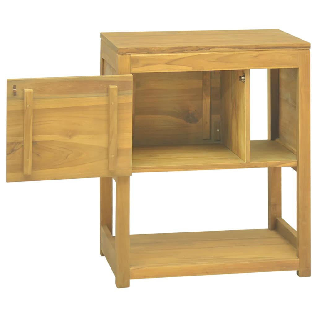 vidaXL Bathroom Cabinet 60x40x75 cm Solid Teak