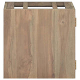 vidaXL Badkamerwandkast 46x25,5x40 cm massief teakhout