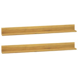 vidaXL Wandschappen 2 st 60x10x10 cm massief teakhout