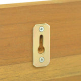 vidaXL Wandschappen 2 st 60x10x10 cm massief teakhout
