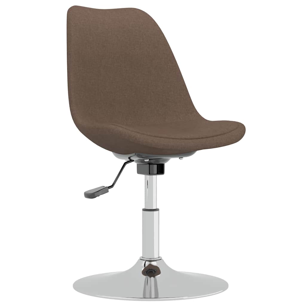 vidaXL Eetkamerstoelen 4 st draaibaar stof crèmekleurig