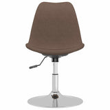 vidaXL Eetkamerstoelen 4 st draaibaar stof crèmekleurig