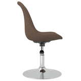vidaXL Eetkamerstoelen 4 st draaibaar stof crèmekleurig