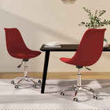 vidaXL Eetkamerstoelen 4 st draaibaar stof crèmekleurig