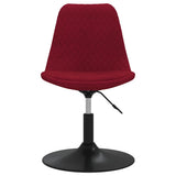 vidaXL Eetkamerstoelen draaibaar 4 st fluweel roze