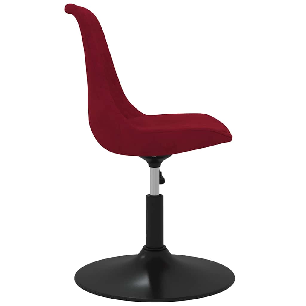 vidaXL Eetkamerstoelen draaibaar 4 st fluweel roze