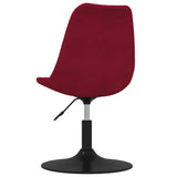 vidaXL Eetkamerstoelen draaibaar 4 st fluweel roze