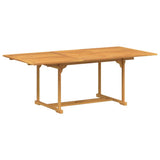 vidaXL Garden Dining Set 7 pcs Brown Solid Teak