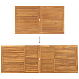 vidaXL Tuin Eettafel Set 9 pcs Bruin Massief Teakhout