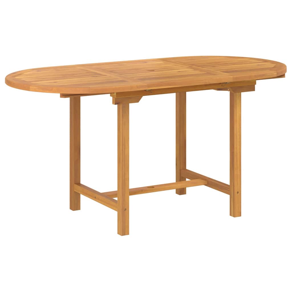 vidaXL Tuin Eettafel Set 5 pcs Bruin Massief Teakhout