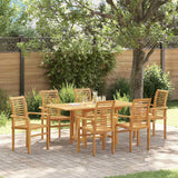 vidaXL Tuin Eettafel Set 5 pcs Bruin Massief Teakhout