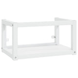 vidaXL Wall-mounted Washbasin Frame 40x38x31 cm Iron White