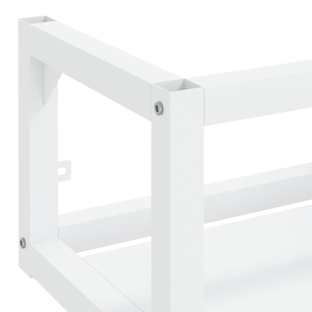 vidaXL Wall-mounted Washbasin Frame 40x38x31 cm Iron White