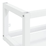 vidaXL Wall-mounted Washbasin Frame 40x38x31 cm Iron White