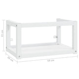 vidaXL Wall-mounted Washbasin Frame 40x38x31 cm Iron White