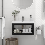 vidaXL Wall-mounted Washbasin Frame 40x38x31 cm Iron White