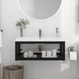 vidaXL Wall-mounted Washbasin Frame 40x38x31 cm Iron White
