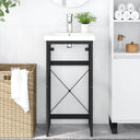vidaXL Washbasin Frame 40x38x83 cm Iron White