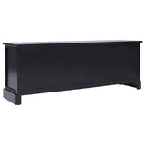 vidaXL Tv-meubel 108x30x40 cm massief paulowniahout zwart