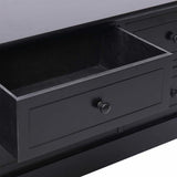 vidaXL Tv-meubel 108x30x40 cm massief paulowniahout zwart