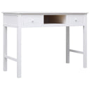 vidaXL Bureau 108x45x76 cm massief paulowniahout grijs