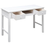 vidaXL Bureau 108x45x76 cm massief paulowniahout grijs