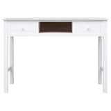 vidaXL Bureau 108x45x76 cm massief paulowniahout grijs