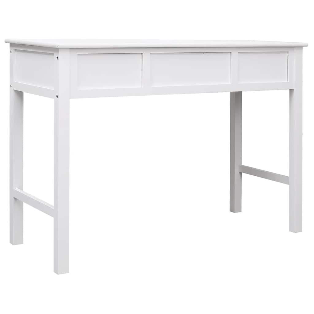 vidaXL Bureau 108x45x76 cm massief paulowniahout grijs