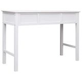 vidaXL Bureau 108x45x76 cm massief paulowniahout grijs