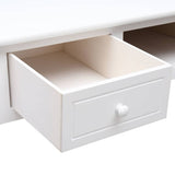 vidaXL Bureau 108x45x76 cm massief paulowniahout grijs