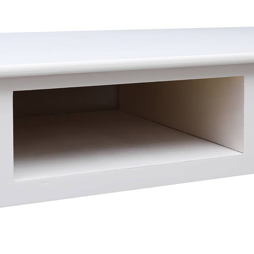 vidaXL Bureau 108x45x76 cm massief paulowniahout grijs