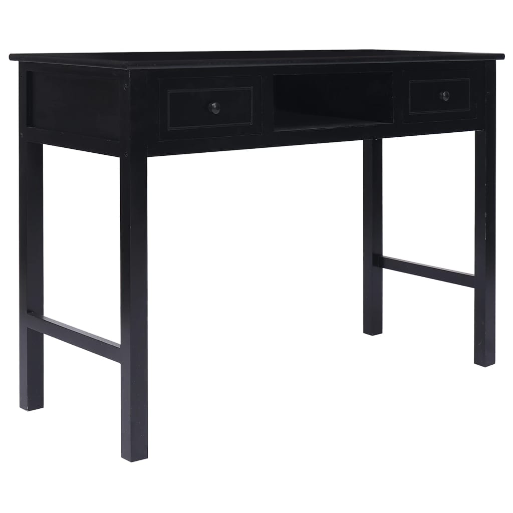 vidaXL Bureau 108x45x76 cm massief paulowniahout grijs