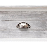 vidaXL Dressoir 108x30x76 cm massief paulowniahout antiekgrijs