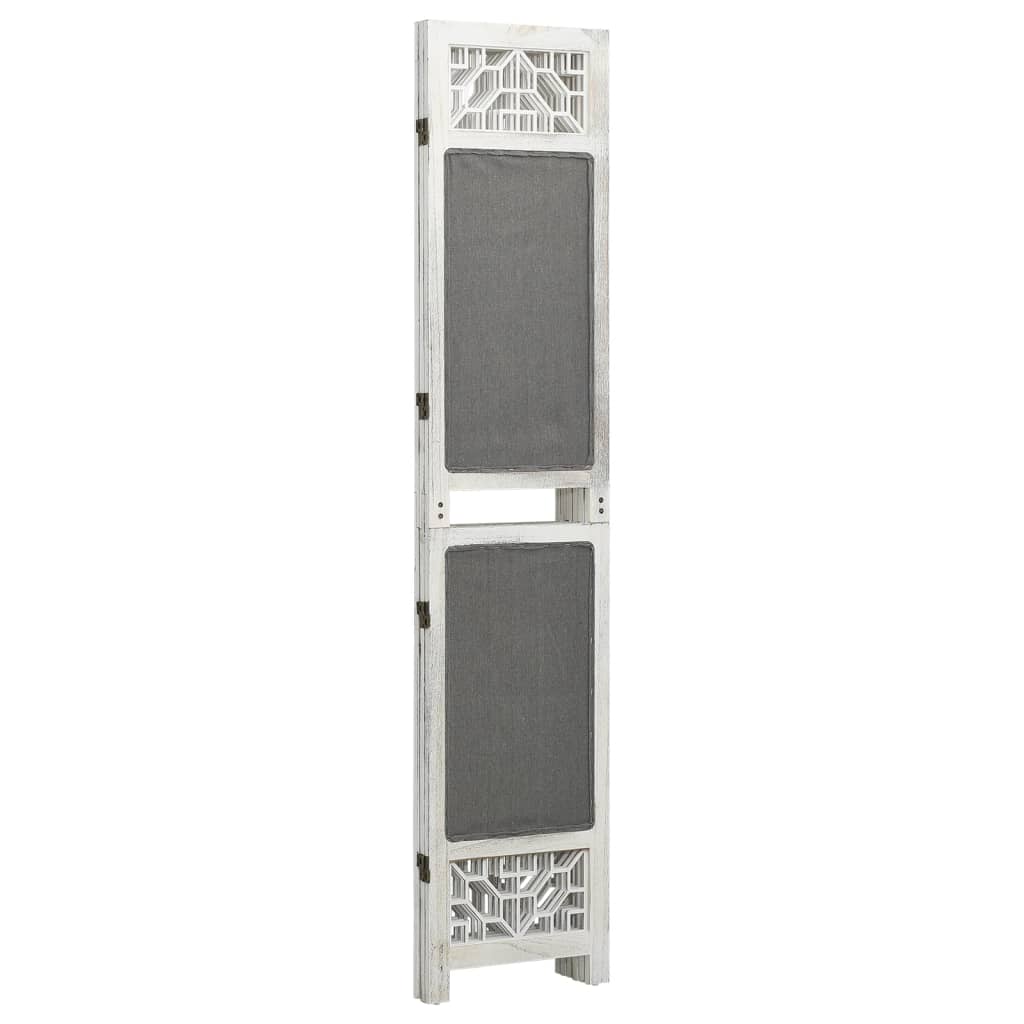 vidaXL Kamerscherm met 3 panelen 105x165 cm stof grijs