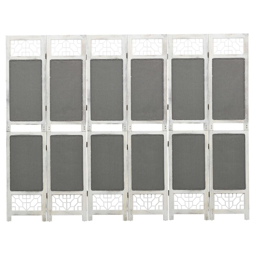 vidaXL Kamerscherm met 3 panelen 105x165 cm stof grijs