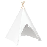 vidaXL Teepee Tent Wit 120 x 120 x 150 cm Stof en Plastic