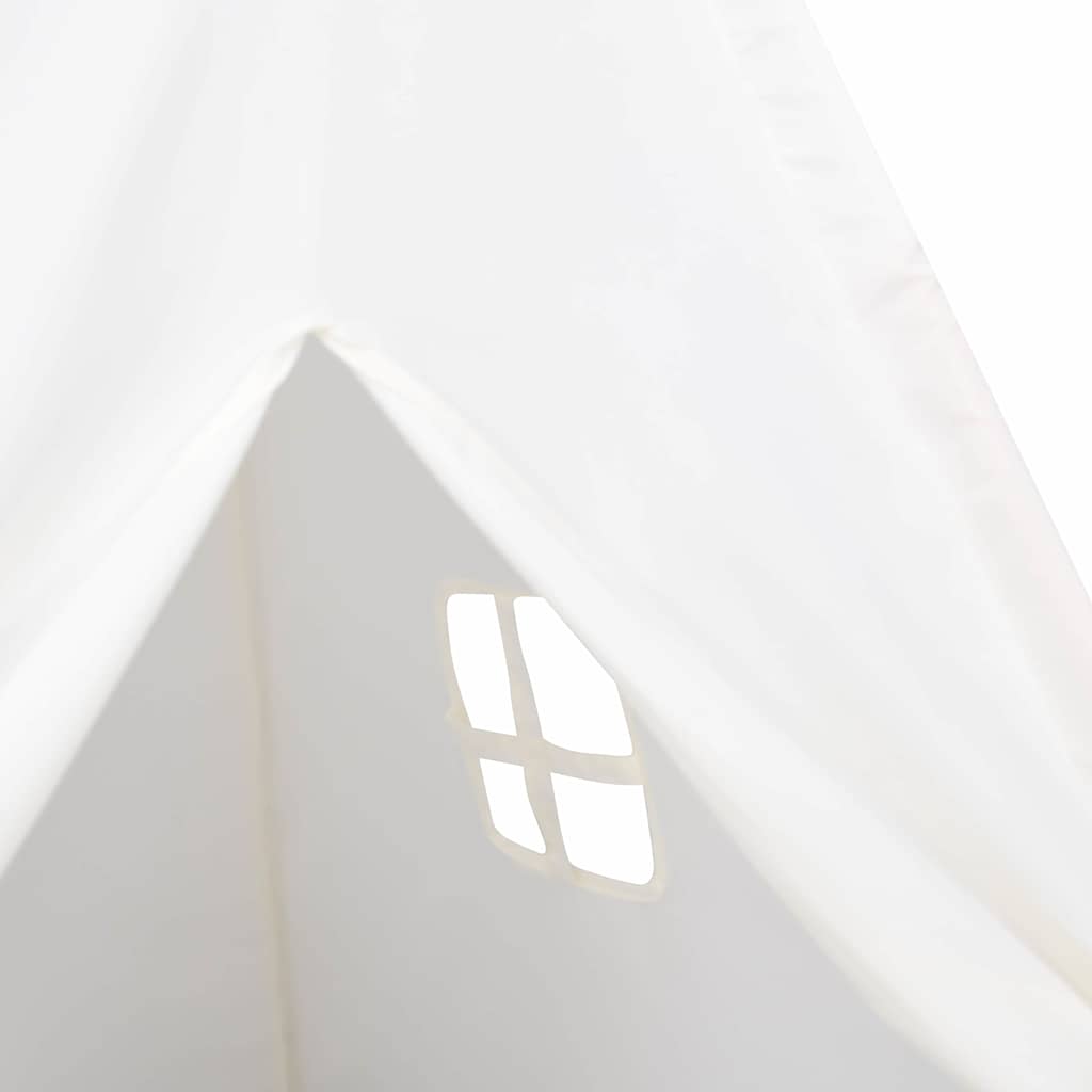 vidaXL Teepee Tent Wit 120 x 120 x 150 cm Stof en Plastic