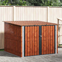 vidaXL Fietsschuurtje 3 pcs Antraciet 215 x 206 x 157 cm Metaal