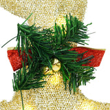 vidaXL LED Reindeer 4 pcs Gold Fabric