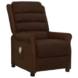 vidaXL Massage Chair Artificial Leather Brown